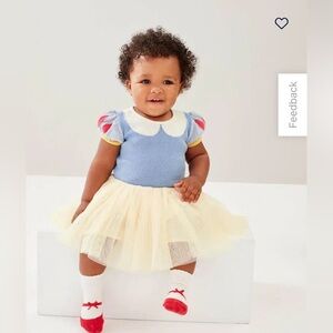Gap x Disney Baby Snow White Knit and Tulle Dress 3-6 months